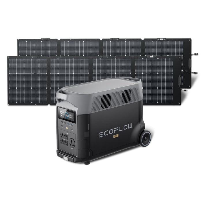 EF ECOFLOW Solar Generator 120V/3.6kWh DELTA Pro with 4x400W Portable Solar Panel, 23% High-Efficiency, 5 AC Outlets, 3600W Portable Power Station for Home Use Emergency Blackout Camping RV - B0CF2B4ZHF-B0DHGSV3RC-B0CF2D768C  Mini Split Systems Direct