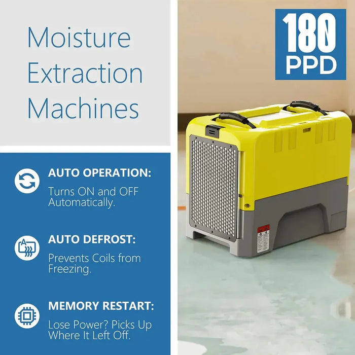 AlorAir Storm LGR Extreme 85 PPD Commercial Dehumidifier with Pump for Restoration - Wifi Enabled - Storm LGR Extreme-Yellow-WIFI-Storm LGR Extreme-Red-WIFI-Storm LGR Extreme-Blue-WIFI-Storm LGR Extreme-Green-WIFI  Mini Split Systems Direct