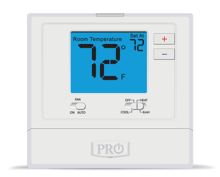 Pro1 IAQ T721 2 Heat / 1 Cool Non-Programmable Thermostat