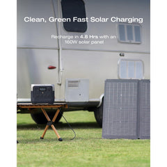 EF ECOFLOW Solar Generator RIVER 2 Pro 768Wh LiFePO4 Battery with 220W Solar Panel, 4x800W AC Outlets (1600W Surge), Portable Power Station for Home Backup Outdoors Camping RV Emergency - B0BYP4D1HQ-B0BVLPGS79-B0BYS84V1P  Mini Split Systems Direct