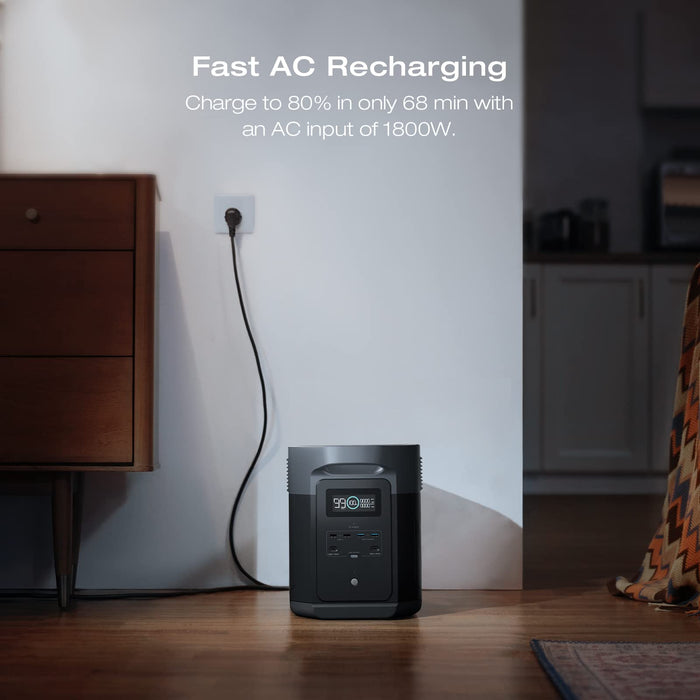EF EcoFlow 800W Alternator Charger with Delta 2 Max Portable Power Station, 3-in-1 Fast DC-DC Charger, Battery Maintainer & Jump Starter 8× Faster Than Cigarette Chargers, Charges 2kWh in 2.6 hr - B0CYGNVG5W-B0DZ6SKPG5-B0D1CN8MLS-B0DZ6NC53P  Mini Split Systems Direct