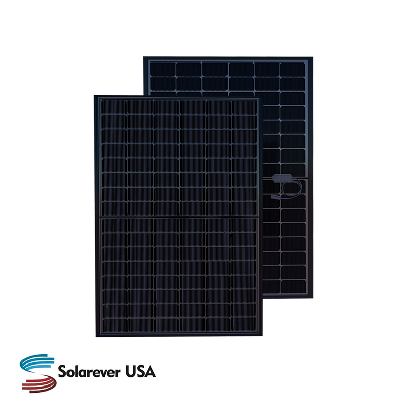 Solarever USA 450W Bifacial Solar Panel | Up to 562W in Bifacial Gain | SE-182-105-450M-96-BD