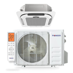 Pioneer® Quantum Ultra™ 18,000 BTU 20.5 SEER2 230V Ceiling Cassette Ductless Mini-Split Air Conditioner Inverter Heat Pump Full Set