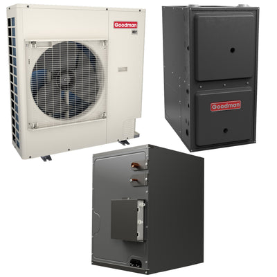Goodman 4 Ton 16.7 SEER2 7.9 HSPF2 R-32 Dual Fuel System - Communicating (GZV6SA4810 | CHPEA6030D3 | GCVC961205DN) with 21