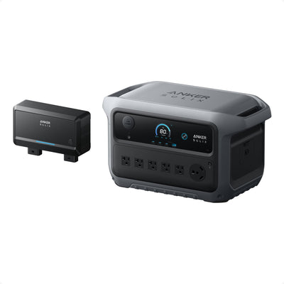 Anker SOLIX C2000 Gen 2 Portable Power Station with 200W Solar Panel, 2,400W (Peak 4,000W) Solar Generator, Full Charge in 58 Min, 2048wh LiFePO4 Battery for Home Backup, Power Outages, and Camping - B0FVFK7Z29-B0FVFKMMG6-B0FVFN52DT-B0FVFK7MHC-B0FVFGL38H  Mini Split Systems Direct