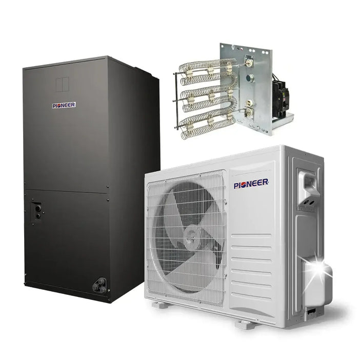 Pioneer® 24,000 BTU 16.5 SEER2 Ducted Central Split Inverter+ Air Conditioner Heat Pump System, 2nd Generation - DYR1824GMFI18R  Mini Split Systems Direct
