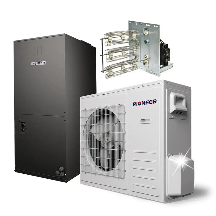 Pioneer® 36,000 BTU 18 SEER2 Ducted Central Split Inverter+ Air Conditioner Heat Pump System, 2nd Generation - DYR3036GMFI18R  Mini Split Systems Direct